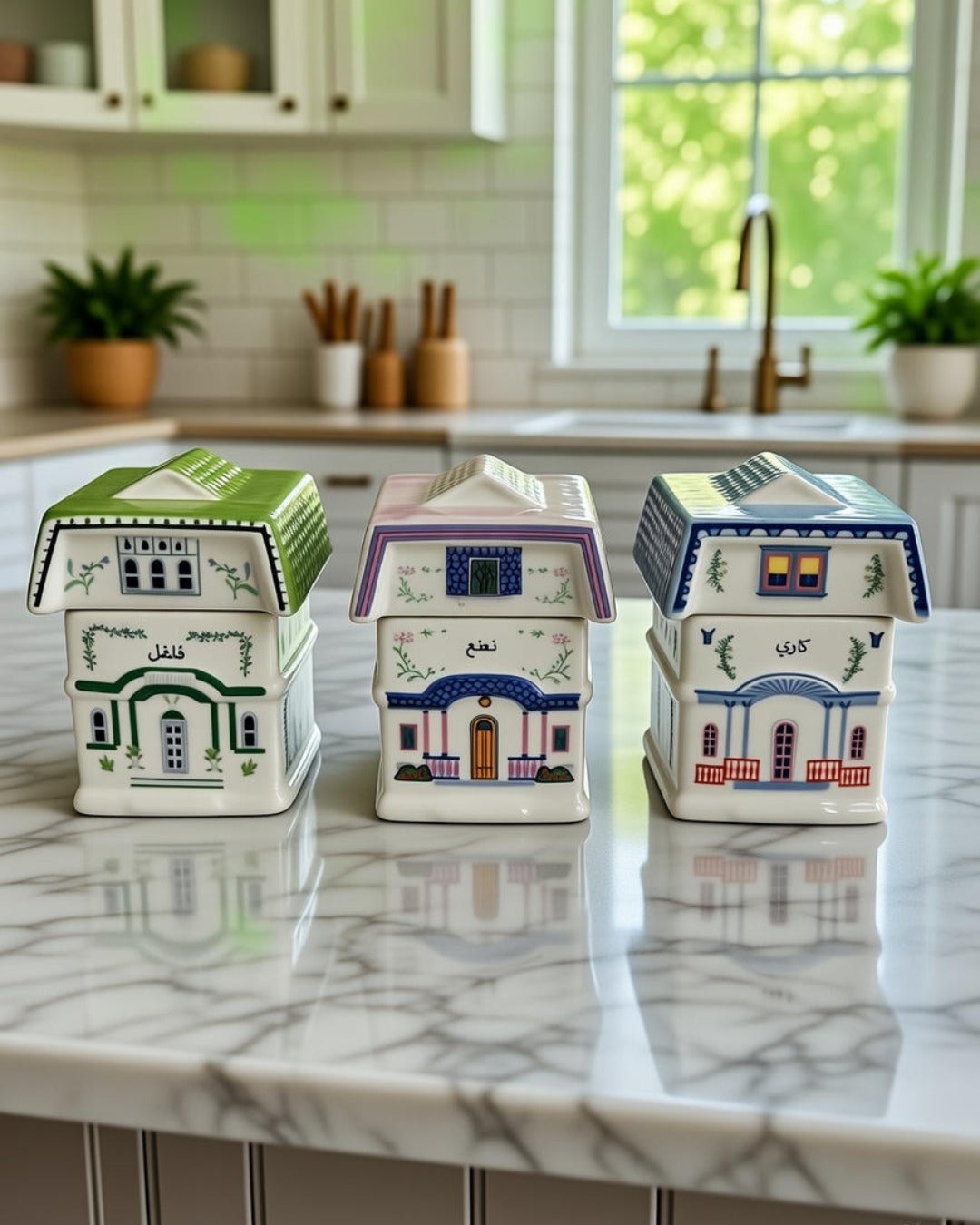 Maison Dana Ceramic Spice Jar Set